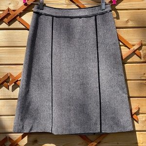 🌟LAST CHANCE 🌟 Black and Grey Lined Wool Blend Skirt
